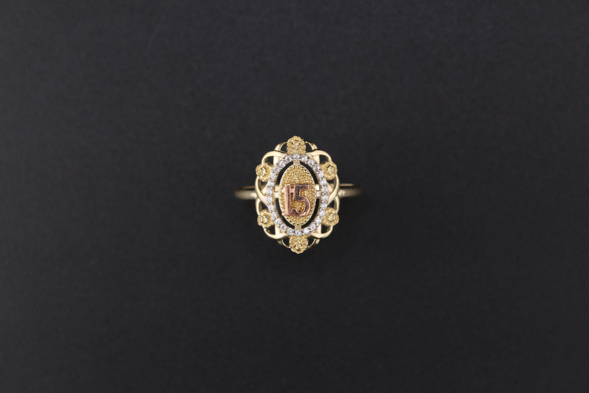 14K Quinceañera Ring