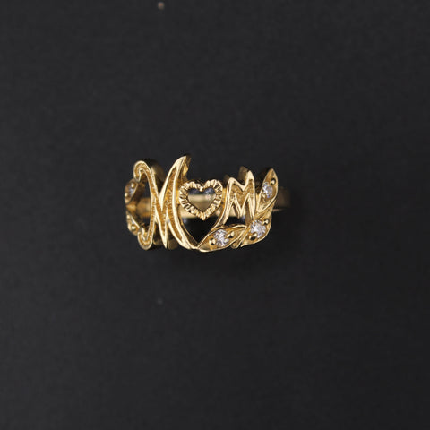 10K Gold Mom Ring