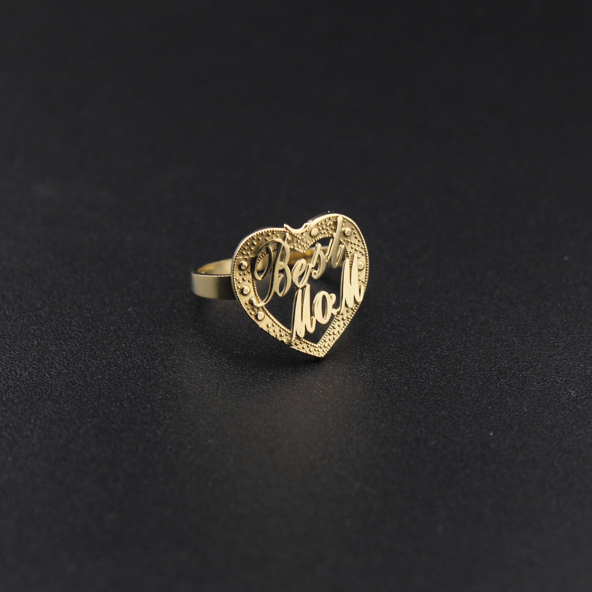 10K Gold Best Mom Ring