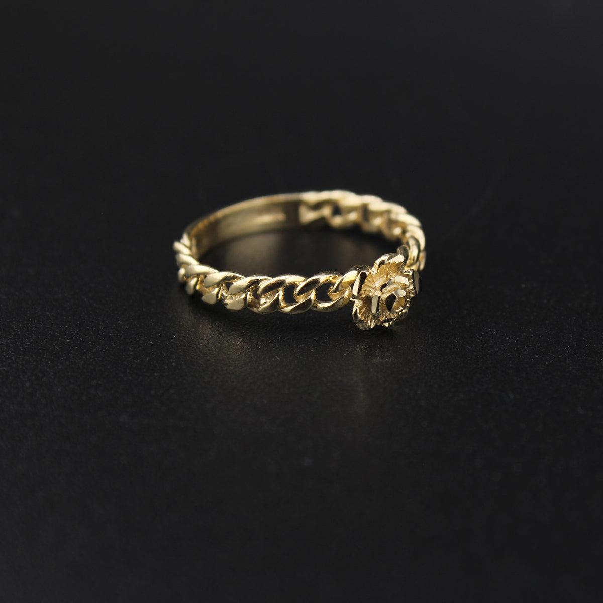 10K Yellow Gold Rose Ring