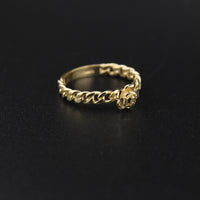 10K Yellow Gold Rose Ring