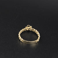 10K Yellow Gold Rose Ring