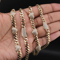 10KT Cuban Link Chain with Heart