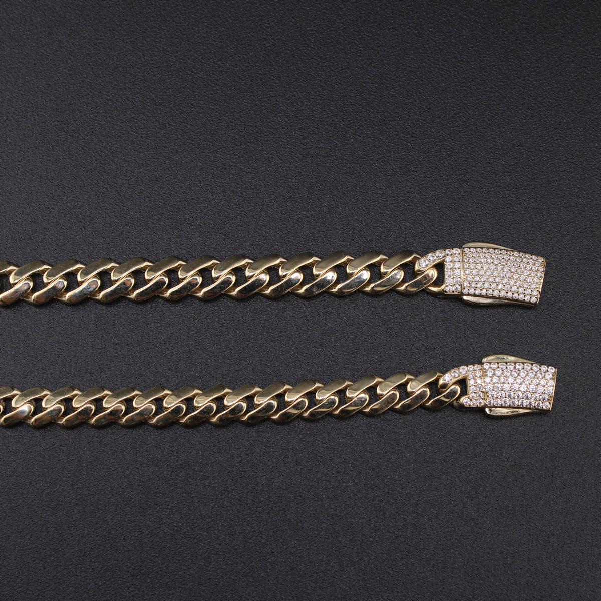 10K Gold Cuban Link Chain with Butterflies