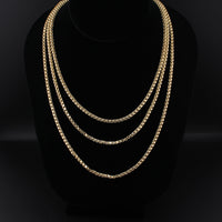 10K Gold Box Byzantine Chain Alexandria Necklace