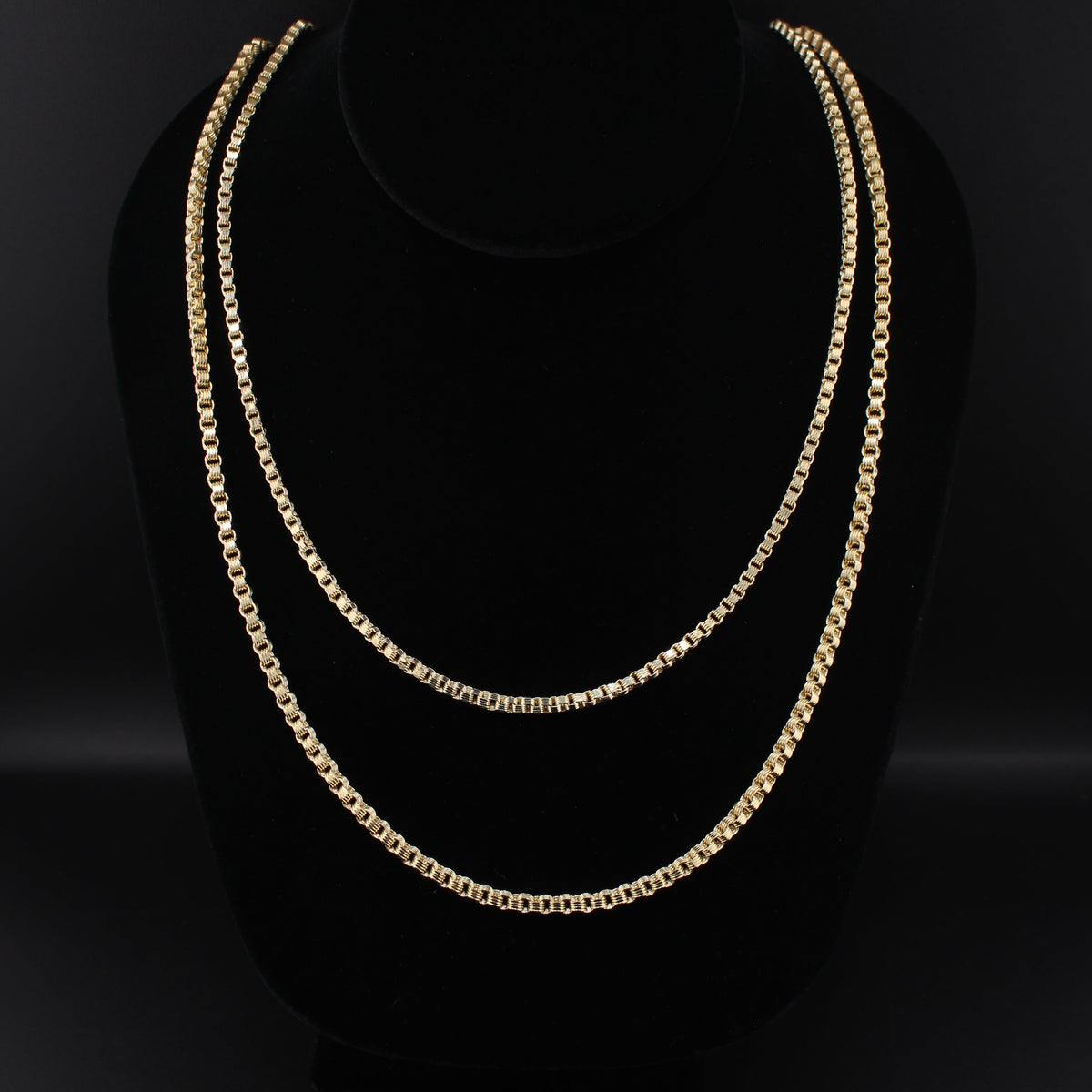 10K Gold Box Byzantine Chain Alexandria Necklace
