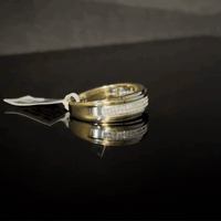 Real 10K Gold Diamond Men's Band