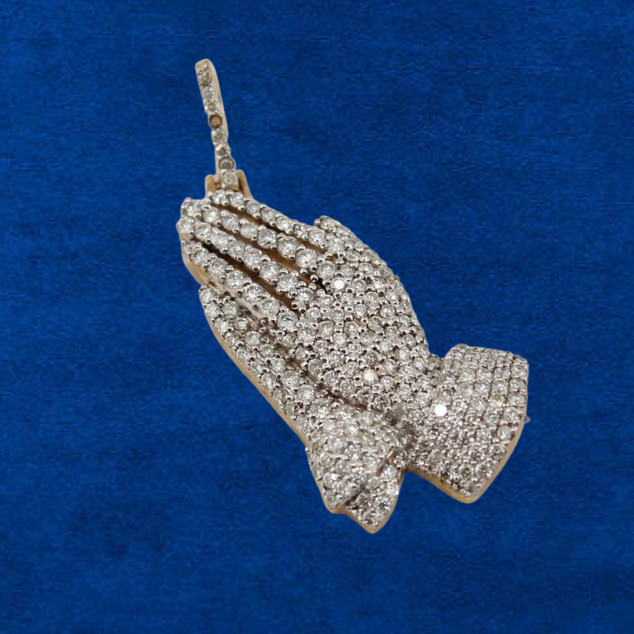 10K Diamond Praying Hands