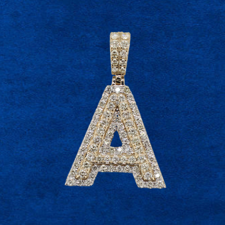 10K Diamond "A" letter