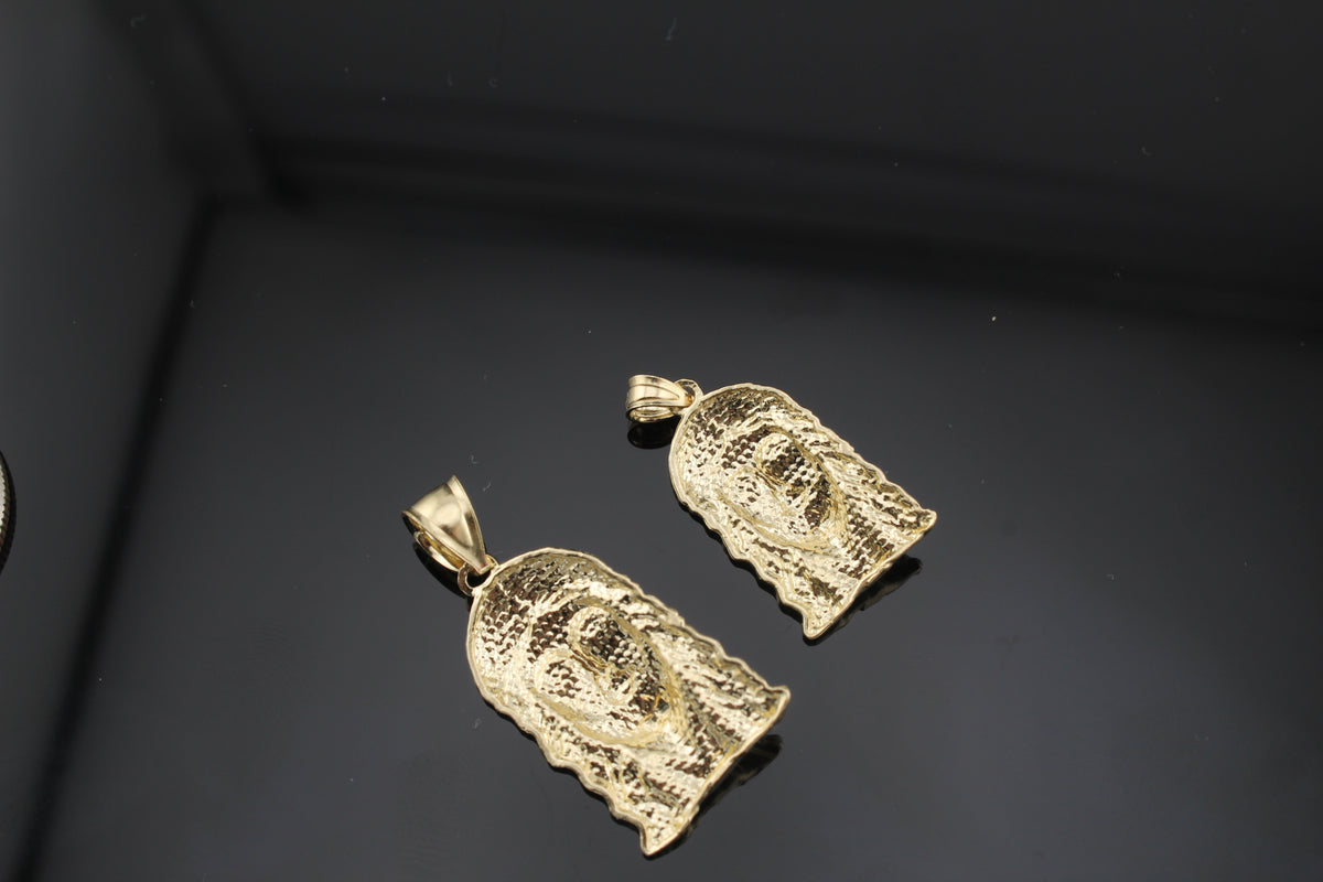 Real 10K Yellow Gold Jesus Pendant (small/medium)