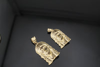 Real 10K Yellow Gold Jesus Pendant (small/medium)