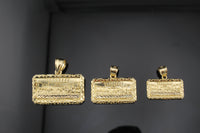 Real 10K Yellow Gold Last Supper Pendant (small/medium/large)