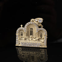 Real 10K Gold Last Supper Pendant
