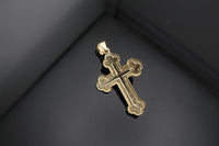 Real 10K Gold Cross with jesus Crucifix pendant