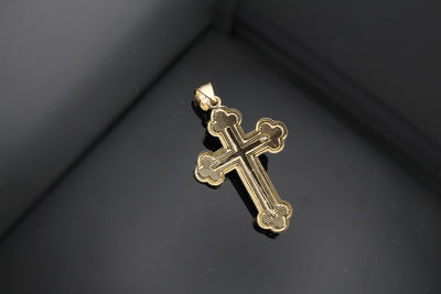10k Gold Cross with jesus Crucifix pendant