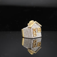 Real 10K Yellow Gold Traphouse Diamond Ring