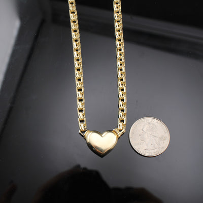 10K Heart Chino Chain
