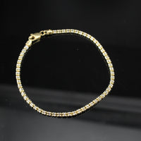 Real 10K Gold Ice Chain Bracelet