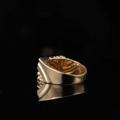 14K Diamond Nugget Ring