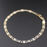Real 14K Gold Valentino Chain Bracelet
