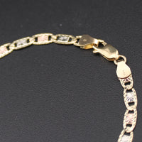 Real 14K Gold Valentino Chain Bracelet