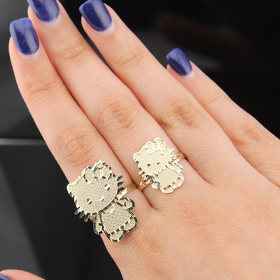 10K Kitty Rings