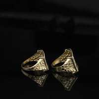 Real 10K Gold Last Supper Mens Rings