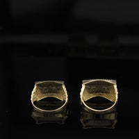 Real 10K Gold Last Supper Mens Rings