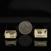 Real 10K Gold Last Supper Mens Rings