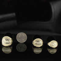 Real 10K Gold Mens Last Supper Ring