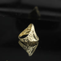 Real 10K Gold Mens Last Supper Ring