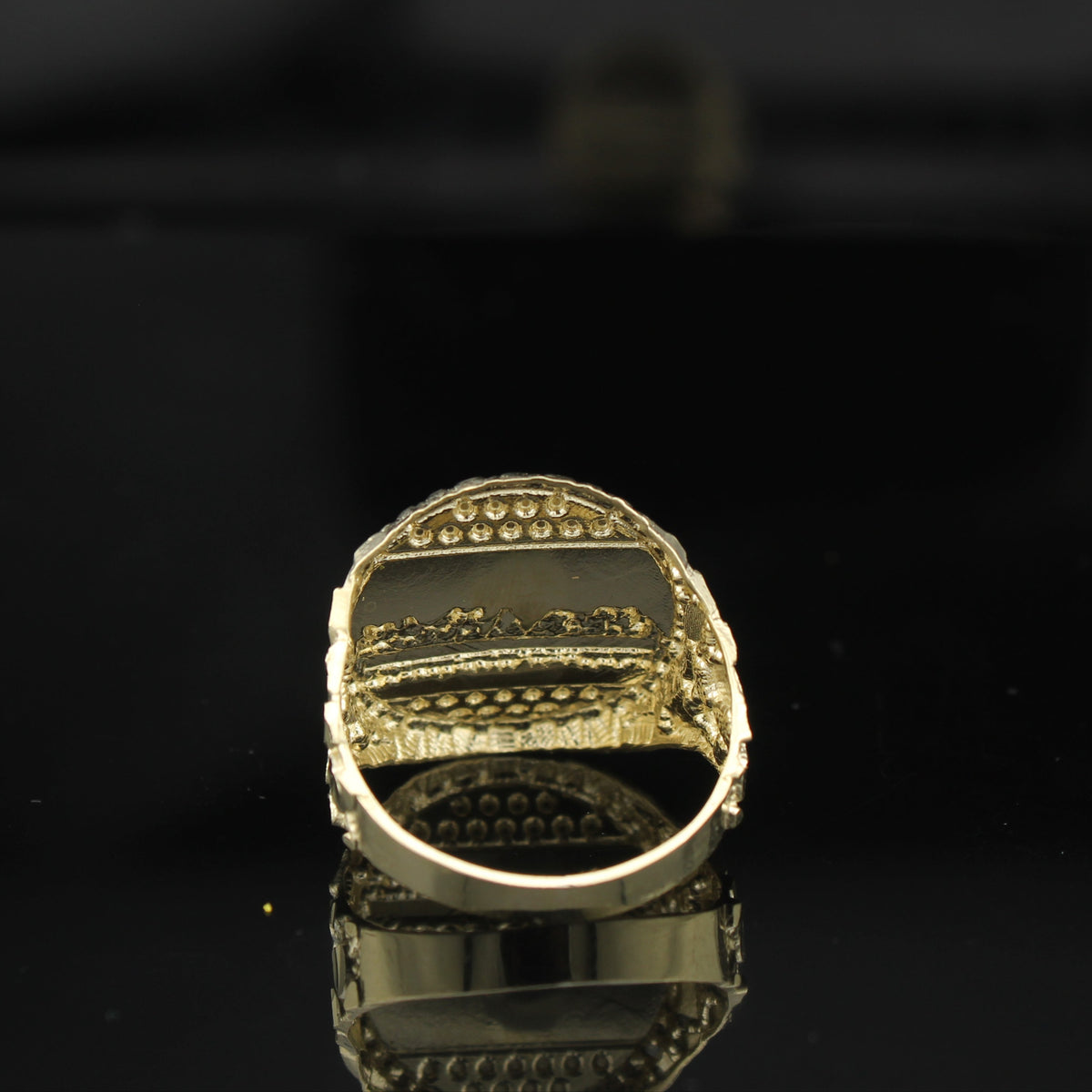 Real 10K Gold Mens Last Supper Ring
