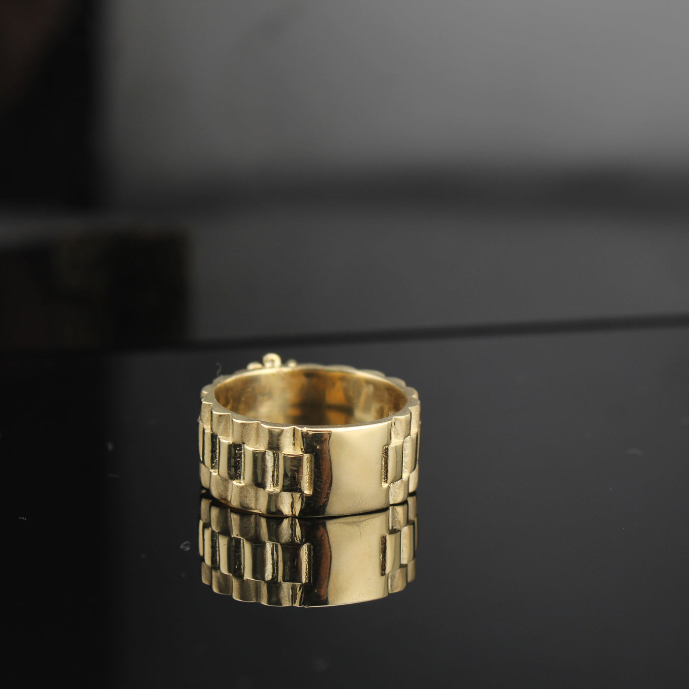 14K Rolex Inspired Mens Ring