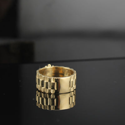 14K Rolex Inspired Mens Ring