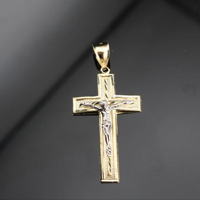 10K Cross Jesus Crucifix Pendant