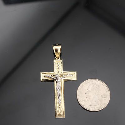 10K Cross Jesus Crucifix Pendant