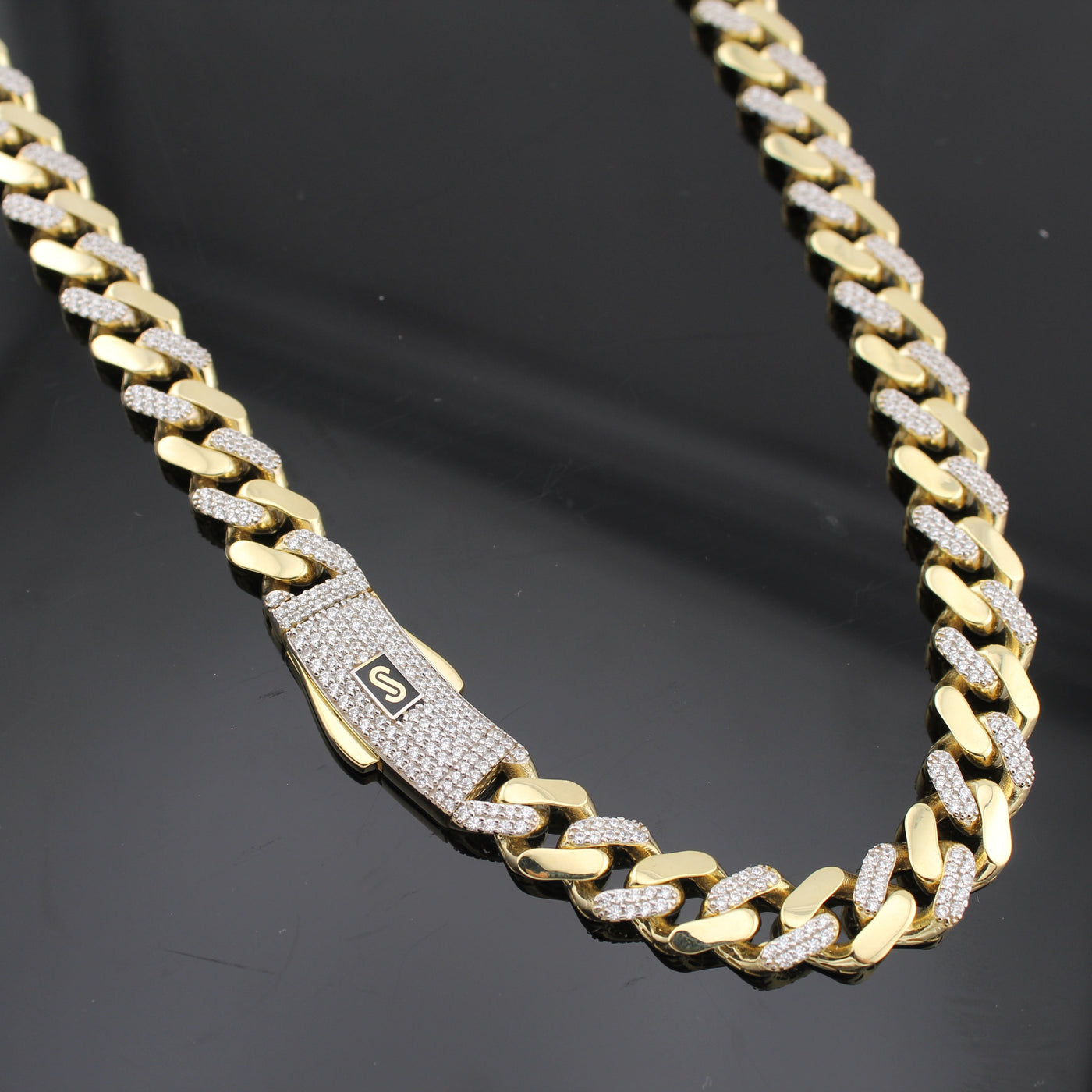 10K Monaco Cuban Chain Iced Out 24 in