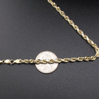 Real 10K Gold 5mm Rope Chains