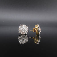 Aretes de oro de 14 quilates con diamantes, 3.00 TCW