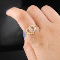 Real 14K Gold Virgin Mary Ring