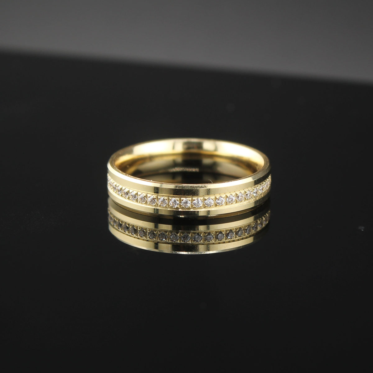 Real 10K Gold Mens Comfort Fit Band