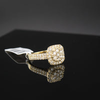 Real 10K Yellow Gold Ladies Diamond Ring 1.35 CTW