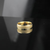 Real 10K Gold Mens Comfort Fit Band