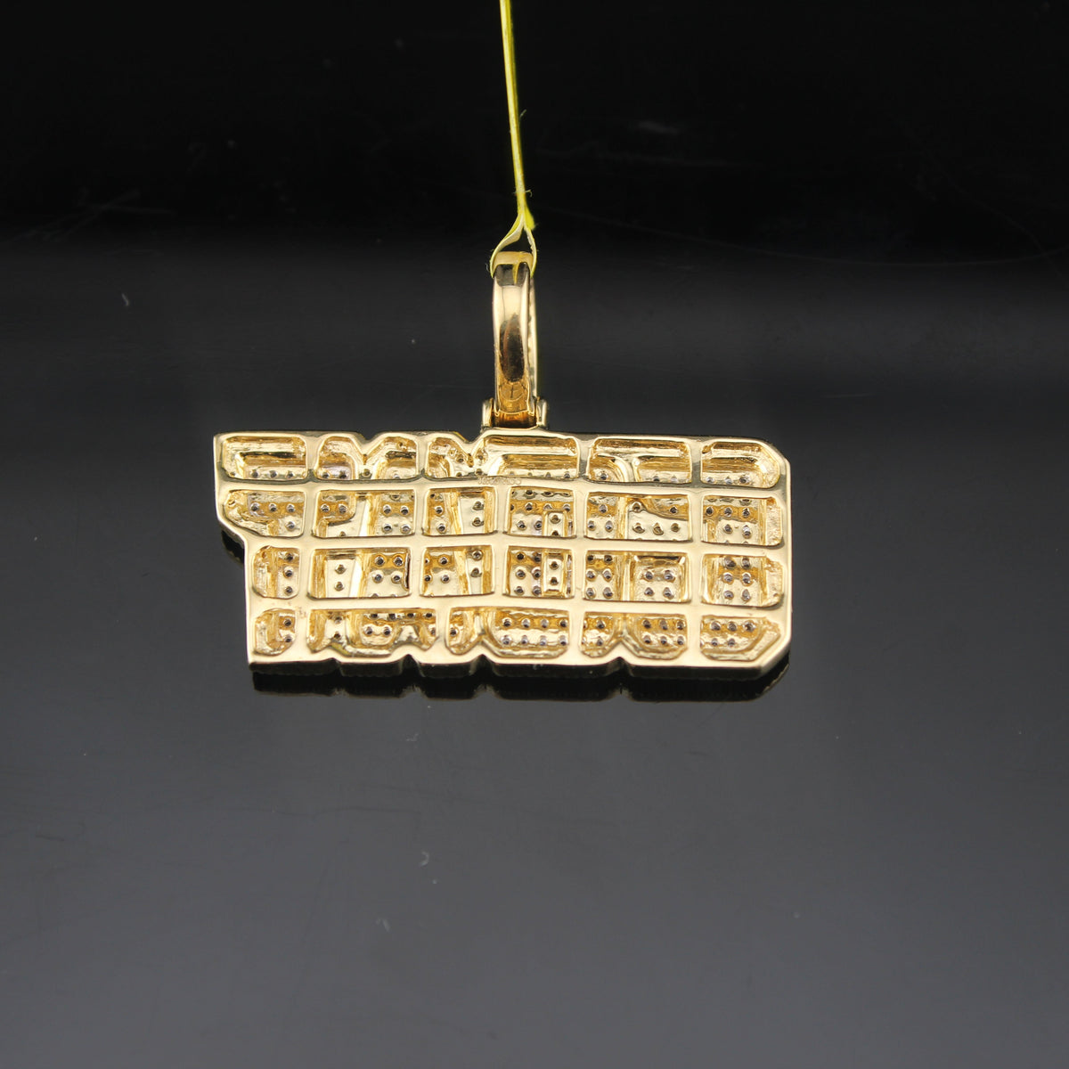 Real 10K Gold Diamond Goat Pendant