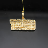 Real 10K Gold Diamond Goat Pendant
