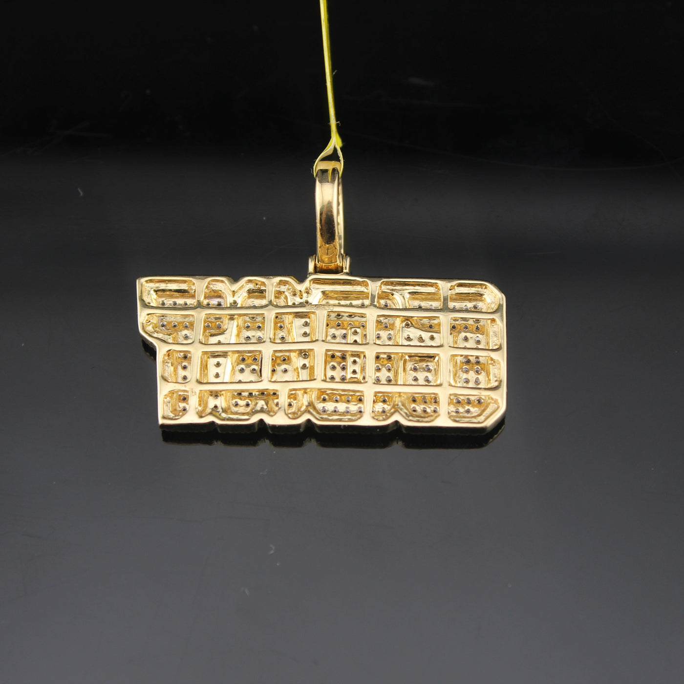 10K Diamond Goat Pendant
