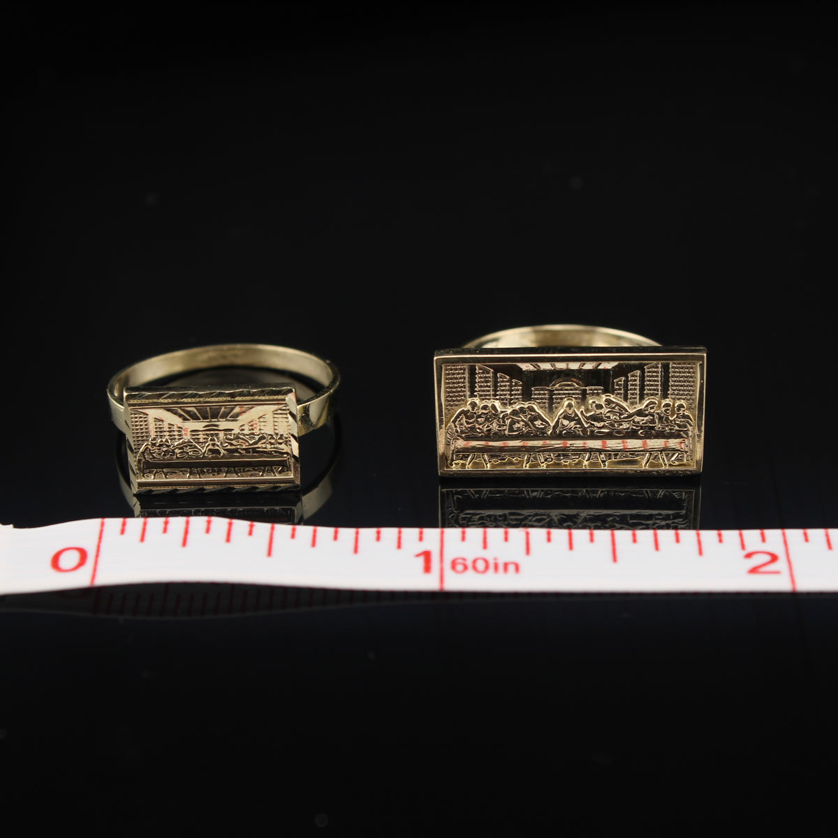 Real 10K Gold Last Supper Ring