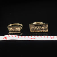Real 10K Gold Last Supper Ring