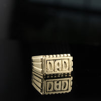 Real 10K Gold Dad Ring