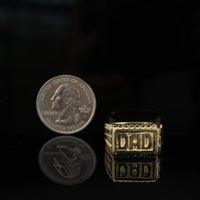 Real 10K Gold Dad Ring